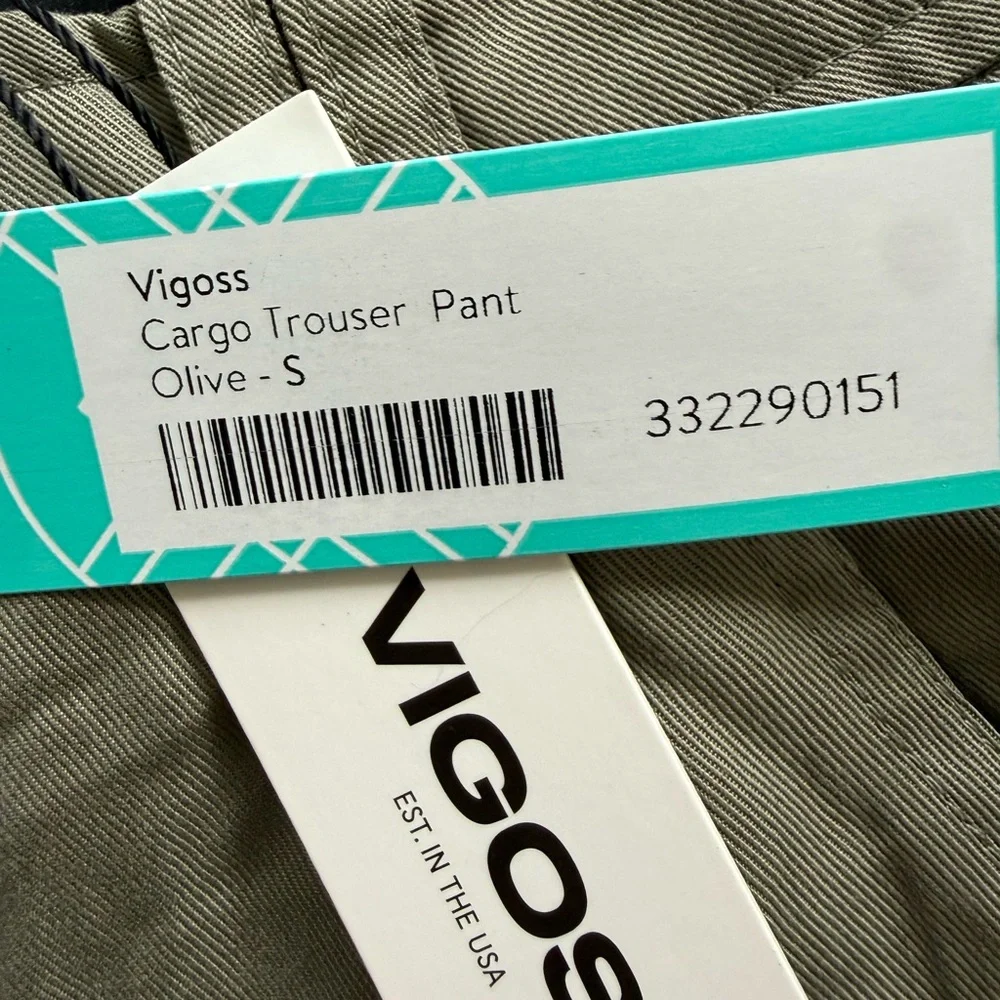 NWT Vigoss Olive Utility Cargo Pants - Picture 5 of 5